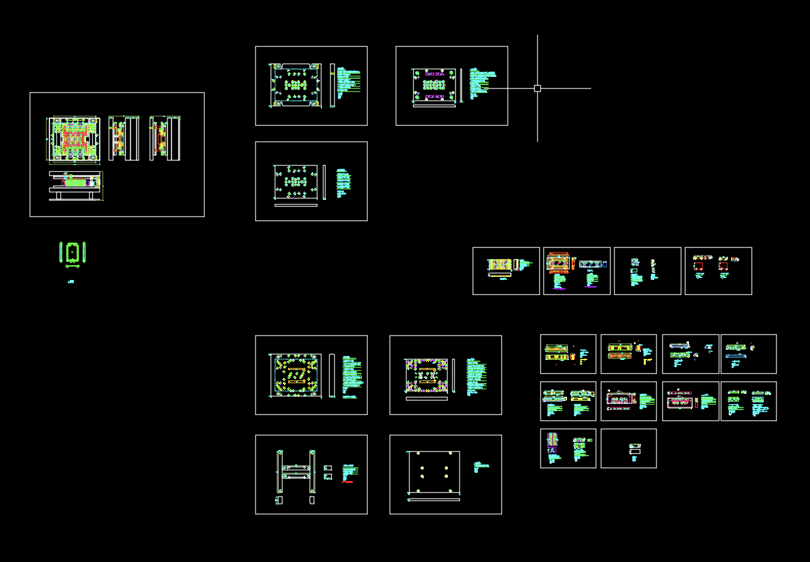 平板电脑后盖宽边侧切模具图
